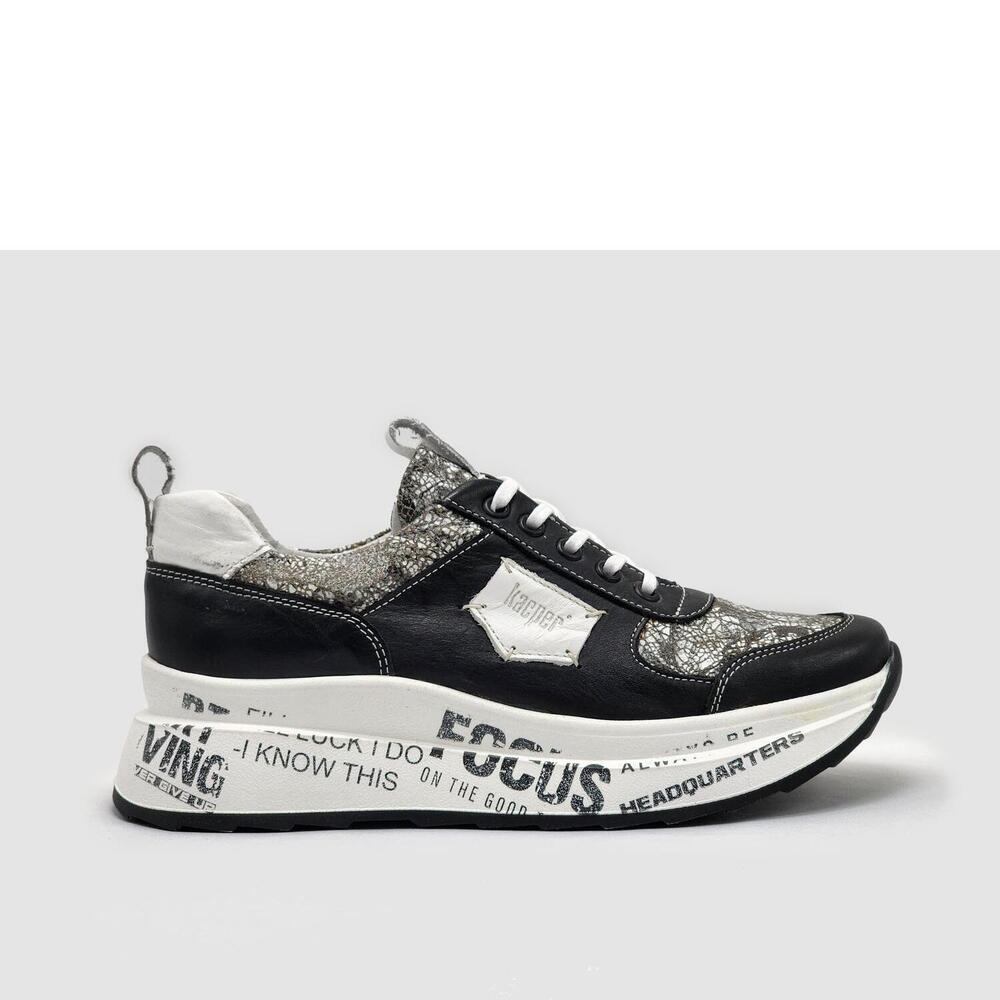 NEW KCR GROUP women's focus leather shoes in black